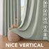 84 Inches 100% Grommet 2 H.VERSAILTEX Bedroom Curtains Blackout, Sage Green Linen Blackout Curtains Long, Blackout