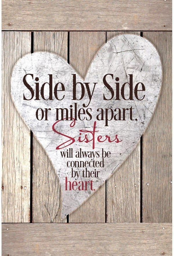 DEXSA Sisters Wood Plaque, Made in the USA, 6x9, Classy Frame Wall & Tabletop Decoration