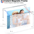5x7, 2 Pack 5x7 5 7 5x7 HOUSE DAY Acrylic Picture Frames Magnetic Picture Frame, Double Sided Clear x Photo Frame