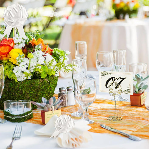 Table Number Holders, Place Card Holders, Small Photo Holders for Tables, 8PCS for Centerpieces, Wedding Reception