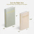 Comgrenwind Set 2 Modern Decorative Books, of Linen Fake Books Storage Box Decoration, Aesthetic Coffee Table