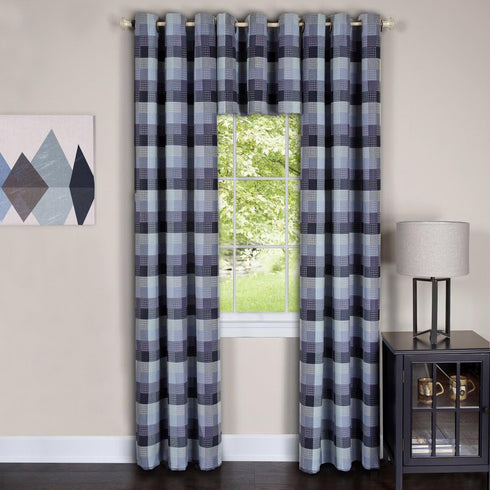 Achim Home Furnishings Harvard Valance w/10 Sm Grommets, 58 x 14, Blue