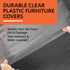 IMPRESA [Variety 4 Pack Plastic Furniture Covers for Moving & Storage -Couch Covers for Sofa, Loveseat & 2 Armchairs - 2 Mil Couch Cover for Moving - Plastic Cover for Couch - Sofa Cover for Moving by IMPRESA