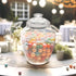 140-Ounce (7.5"(D) 10.5"(H)), Amazing Abby - Sugar Sugar - Plastic Candy Jar with Lid, Large Cookie Jar x Apothecary