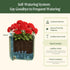 Countertop Vego garden Mini Planter Indoor Pots with Trellis Self-Watering Herb Planter for Climbing Vegetables Flowers