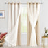 Hiasan Blackout Curtains with Sheer Overlay, Thermal Insulated Mix & Match Double