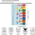 Focusbrite Set 2 Panels,42x63 Inches Children Pencil Curtains Cute Crayon Colourful Design Kids Boys Girls Curtain
