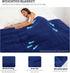 Weighted Blanket 48''x72''x12lbs Navy Blue Heavy Blanket for Adults, Comfortable and Cozy