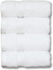 Milara Turkish Super-Plush Wash Cloths Set 4-Piece | Premium 100% Cotton Washcloths