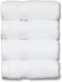 Milara Turkish Super-Plush Wash Cloths Set 4-Piece | Premium 100% Cotton Washcloths