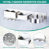 Wall Mounted Hair Dryer Holder, Hair Tool Organizer for Bathroom, Adhesive Stainless Steel Hair Dryer Hanger