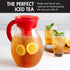 1-Gallon, Primula The Big Iced Tea Maker Tritan Plastic Infusion Beverage Pitcher with Leak Proof, Airtight Lid, Fine
