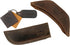 Hide & Drink Rustic Leather Hot Handle Holders, Set of 2 for Cast Iron Skillets & Pans (Bourbon Brown)