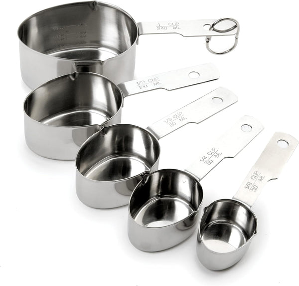 Norpro Set of 5 Stainless Steel Measuring Cups, One Size (3057)