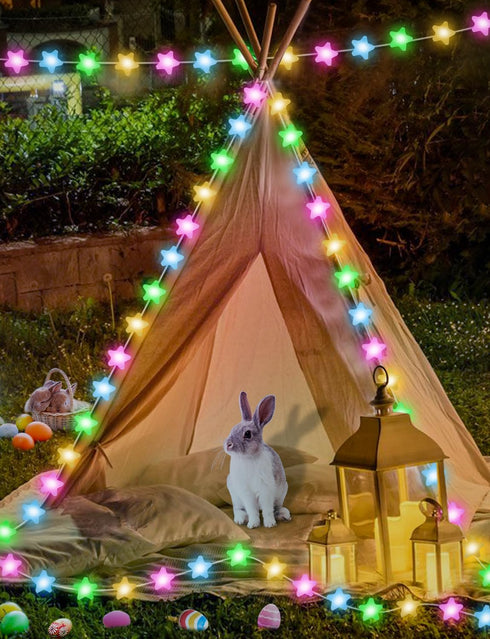 33Ft 16 Smart Star Fairy Lights Plug in, Million Color Changing String Lights RGB Built in Chip APP & Remote Control