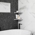Cosmos 2 Pcs Acrylic Wall Mount Floating Corner Shelves Quarter Round Shower Shelf Hanging Corner Shelves Wall Storage