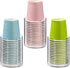 3 Pack Bathroom Cup Dispenser 3 oz Countertop Storage Mouthwash Cups Holder,