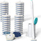 Disposable Toilet Brush: Toilet Bowl Brush and Holder Set with 40 Wand Refills, Upgraded Handle for Toilet Cleaning