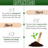 Whaline 100Pcs Wooden Plant Labels, Pointed Wooden Garden Markers with 2 Marker Pen for Seed Potted Plants