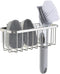 SunnyPoint NeverRust Deluxe Kitchen & Bathroom Sink Sponge Holder Organizer, Adhesive Mount, 7.4 x 3.3 x 2.75 Inch