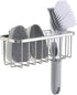 SunnyPoint NeverRust Deluxe Kitchen & Bathroom Sink Sponge Holder Organizer, Adhesive Mount, 7.4 x 3.3 x 2.75 Inch