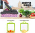 Vegetable Chopper, Cheese Slicer, Food Chopper, 10 in 1 Veggie Chopper with Container, Gray
