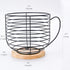 Extra-large K Cup Holders for Counter - Coffee Pod Holders for Counter - K Cup Holders for Counter - Coffee Pods Storage Organizer - Coffee Bar Accessories - Large Capacity Black Wire Kup Storage with