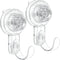 Clear Wreath-Hanger, 22 LB Strong Suction-Cup Hooks, 2 Pack Wreath-Door-Hanger for Halloween Christmas Decorations