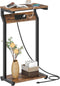 CHOEZON Narrow Side Table with Charging Station, 27" Skinny End Table for