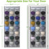 Unjumbly Baseball Hat Rack - 24 Pocket Over-The-Door Organizer with Clear Deep Pockets & 3 Hooks (Grey, 24 Pockets)