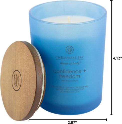 Chesapeake Bay Candle Scented Candle, Confidence + Freedom (Oak Moss Amber), Medium Home Décor
