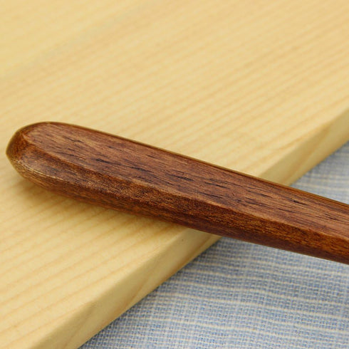 Long Wooden Spoons, 5 Pieces Korean Style 10.9 inches, 100% Natural Wood for Soup Mixing Kitchen Tools