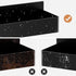 Magnetic Spice Rack for Refrigerator, Kitchen Organizer and Storage Shelf, Black (2 Pack)