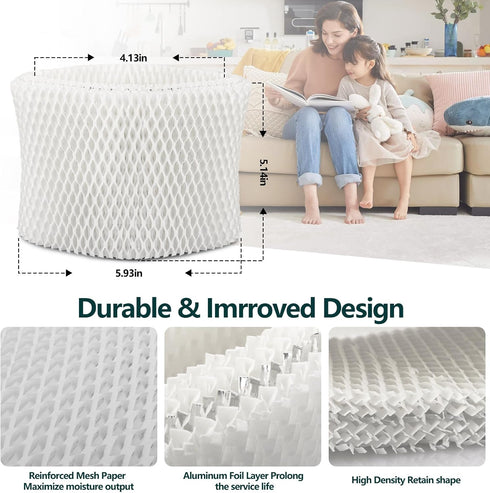 WF2 Humidifier Filter Replacement for Vicks & Kaz Starry Night Cool Mist Humidifier, 6 Pack