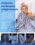 Summer Sweats,50"x70" Ailemei Direct Cooling Throw Blanket for Hot Sleepers,Double Sided Cold Effect, Lightweight