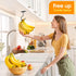 Counter Self Adhesive Banana Hook Under Cabinet Foldable Banana Hanger Black Metal Under Banana Hook to Keep Bananas