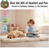 Tiita Kids Floor Mattress - Toddler Trifold Futon Mattress, Portable Foldable Play Mat for Naps and Playtime, Plush