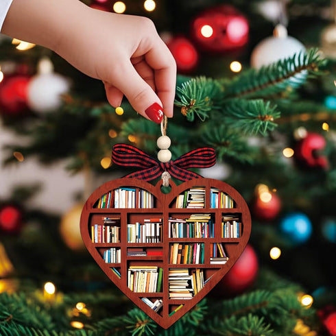 Book Ornament, Book Lovers Gifts - Book Ornaments for Christmas Tree, Bookworm, Book Club, Bookish, Library, Bookshelf