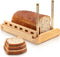 DITTO 2.0 Bamboo Bread Slicer for Homemade Bread - 6.5" Wide Adjustable