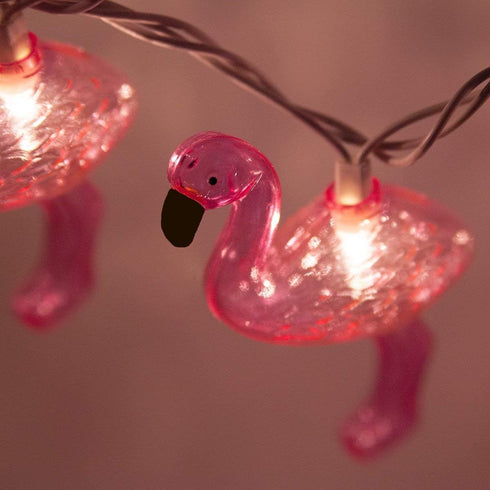 SUNSGNE Pink Flamingo String Lights, Cute Fun Decor for Indoor Home Bedroom Birthday