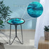 12inch) LIFFY Patio Side Table, Small Round End Table, Metal Side Table Outdoor, Small Porch Table for Indoor Balcony