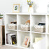 Bidtakay Small Fabric Storage Baskets, 3-Pack Collapsible 12x8x5 Inch Canvas Bins for Closet Organization - S-White &
