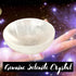 Worldly Finds Selenite Crystal Smudge Bowl, Hand-Carved Moroccan Crystal Holder, Spiritual Gifts, 3" Medium