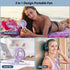 Handheld Mini Fan, 3 in 1 Portable Fan with USB Rechargeable, 3000mAh Battery, 180° Foldable with 5 Speed Wind (Purple)