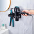 Wall Mounted Black Hair Straightener Holder, Stainless Steel Blow Dryer Organizer for Bathroom & Salon