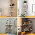 1Pack 6 Corner Shelf Wall Mount, Floating Corner Shelves,Corner withs Wire Hole for TV, Cable Box,Corner Wall Shelf