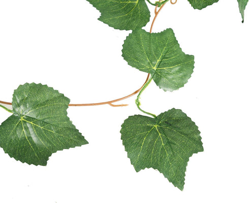 Elegant 38 Ft Autumn Artificial Grape Leaf Garland, 5 Strands for Fall Decor & Weddings