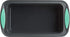 Trudeau Structure Loaf Pan, Silicone Bakeware 8.5" x 4.5", Mint/Black