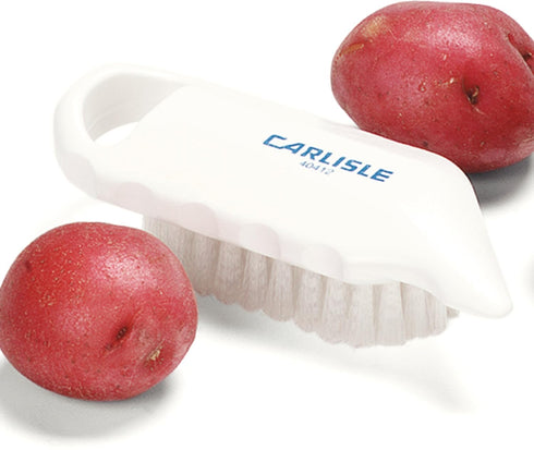 SPARTA 4041202 Plastic Potato Brush, Medium Stiffness, 5.75 Inches, White