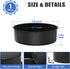 P&P CHEF 9.5 x 3 Inch Nonstick Round Cake Pan, Round Baking Pan for Large Birthday Layer Cake, Deep Side & One-piece Design, Stainless Steel Core & Non Toxic, Black by P&P CHEF